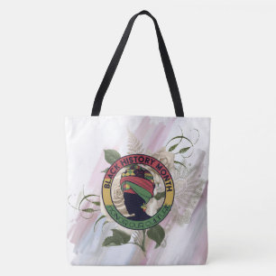 Black History Beautiful Floral Fashion Tote Bag
