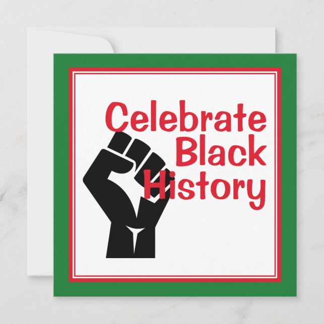 BLACK HISTORY BHM Celebrate Month (Front)