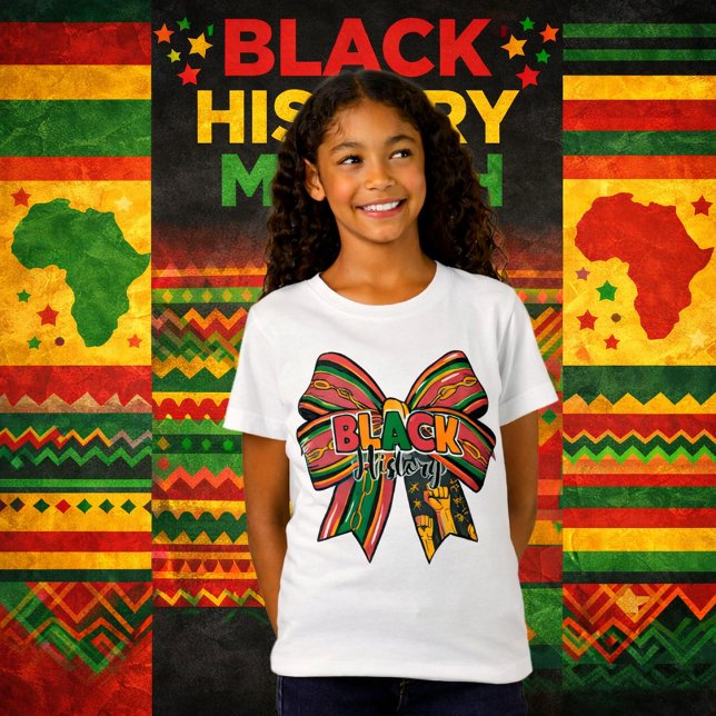 Black History Bow T-Shirt (Creator Uploaded)