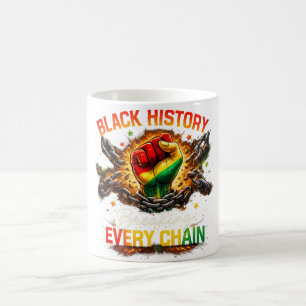 Black History Breaking Every Chain African America Coffee Mug