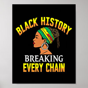 Black History Breaking Every Chain Black History M Poster
