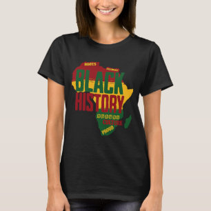 Black History Celebrate Roots Culture Proud T-Shirt