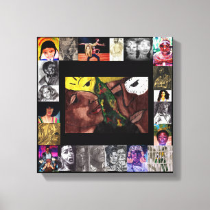 BLACK HISTORY CELEBRATION OF THE PEOPLE canvas Print