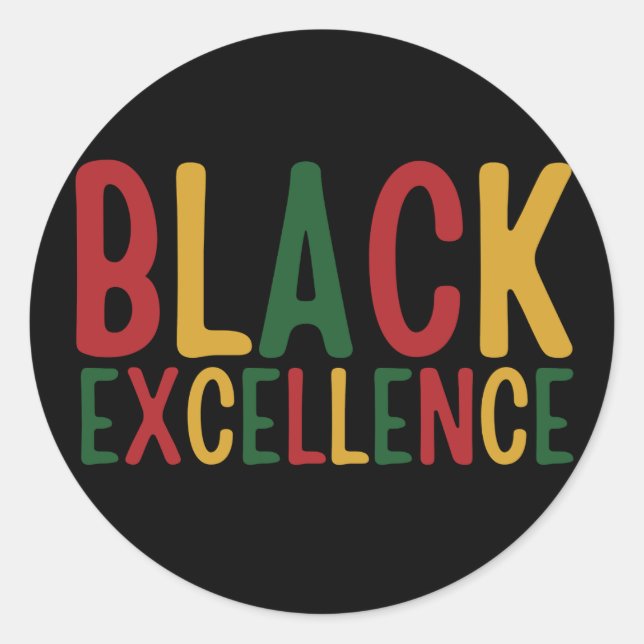 Black History  Classic Round Sticker (Front)