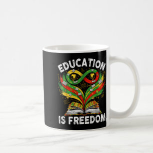 Black History Education Is Freedom Books Black His Coffee Mug