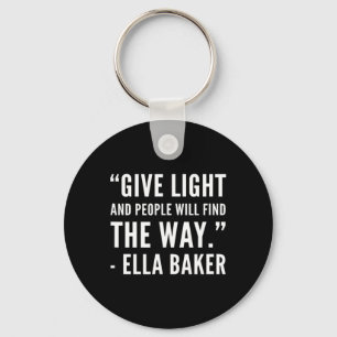 Black History - Ella Civil Rights Baker African Am Key Ring