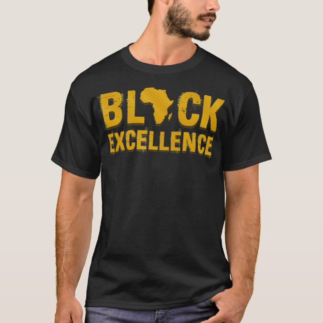Black History  Excellence African American Inspire T-Shirt (Front)