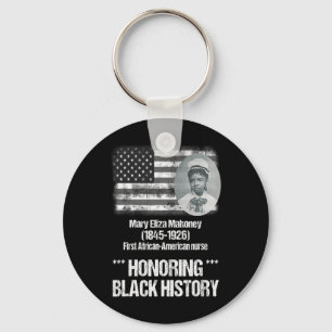 Black History Featuring 1st African American Nurse Key Ring