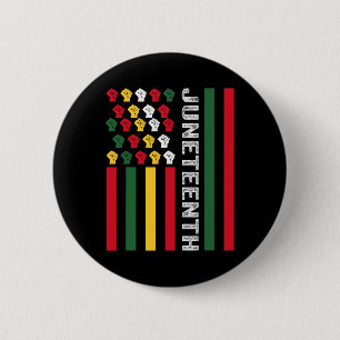 Black History Flag African American Since 1865  6 Cm Round Badge