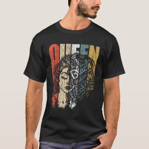 Black History for Women African Clothing Queen T-Shirt