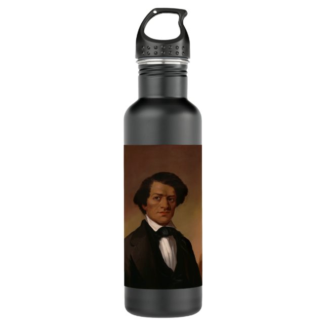 Black History: Fred Douglass Civil Rights 1845 710 Ml Water Bottle (Front)