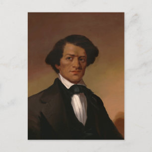 Black History: Fred Douglass Civil Rights 1845 Postcard