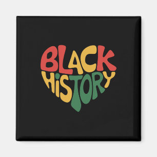 Black History Heart Black History Month Pride  Magnet