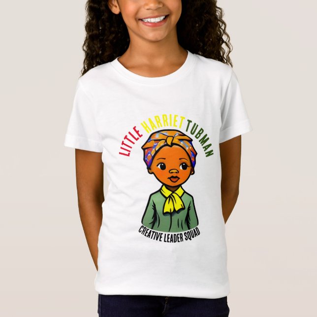 Black History Heroine Little Harriet Tubman Kids T-Shirt (Front)