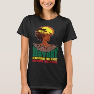 Black History Honoring Past Inspiring Future Melan T-Shirt