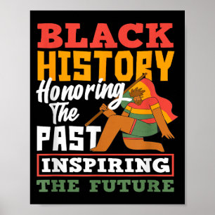 Black History Honoring Past Inspiring Future Poster