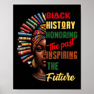 Black History Honoring The Past Inspiring The Futu Poster