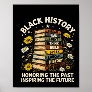 Black History Honoring The Past Inspiring Thefutur Poster