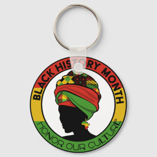 black History Honour Your Culture Keychain