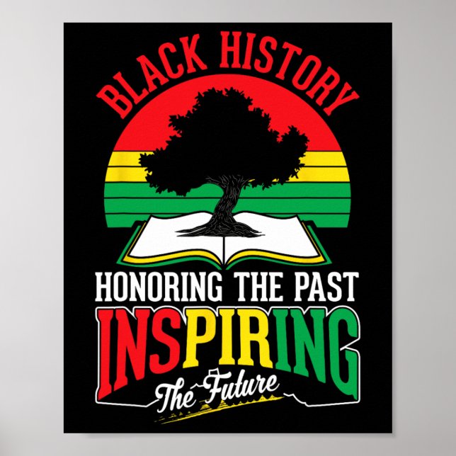Black History Honouring Past Inspiring Future June Poster (Front)