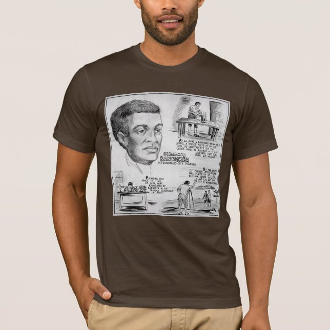 Black History Icon: Benjamin Banneker, Scientist T-Shirt (Front)