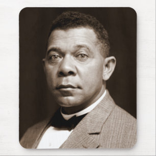 Black History Icon: Booker T Washington, Portrait Mouse Pad