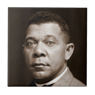 Black History Icon: Booker T Washington, Portrait Tile