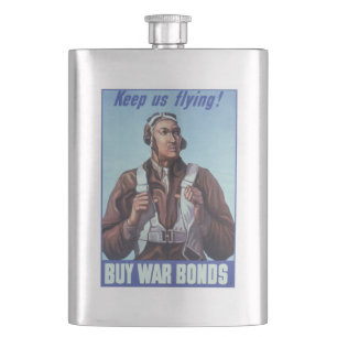 Black History Icons: Aviators of WW2, US Pilots Hip Flask