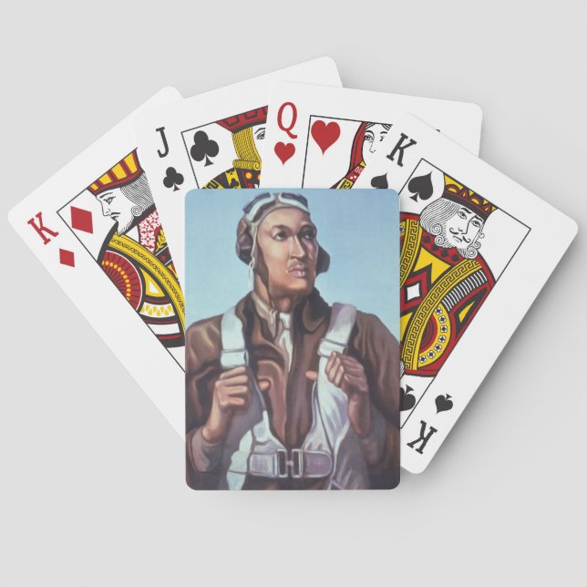 Black History Icons: Aviators of WW2, US Pilots Playing Cards (Back)