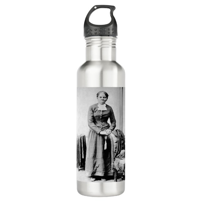Black History Icons: Harriet Tubman, Civil Rights 710 Ml Water Bottle (Front)