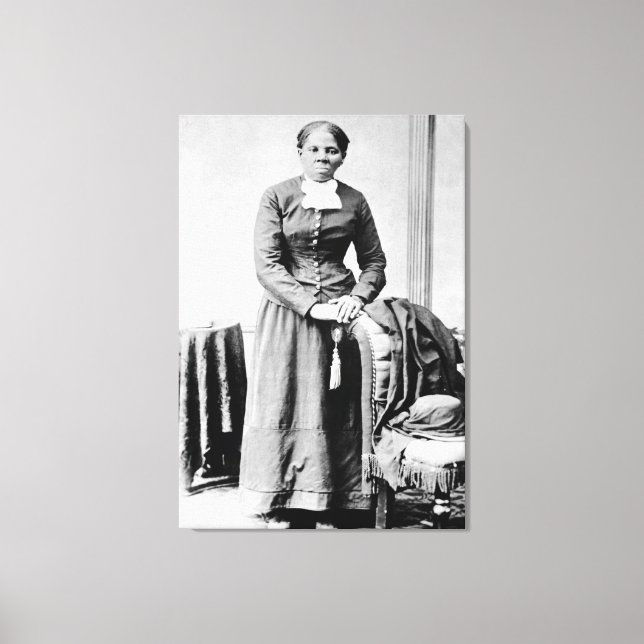 Black History Icons: Harriet Tubman, Civil Rights Canvas Print (Front)