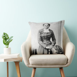 Black History Icons: Harriet Tubman, Civil Rights Cushion