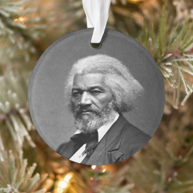 Black History Icons: Older Frederick Douglass Ornament (Tree)