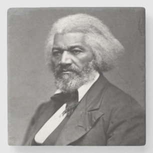 Black History Icons: Older Frederick Douglass Stone Coaster