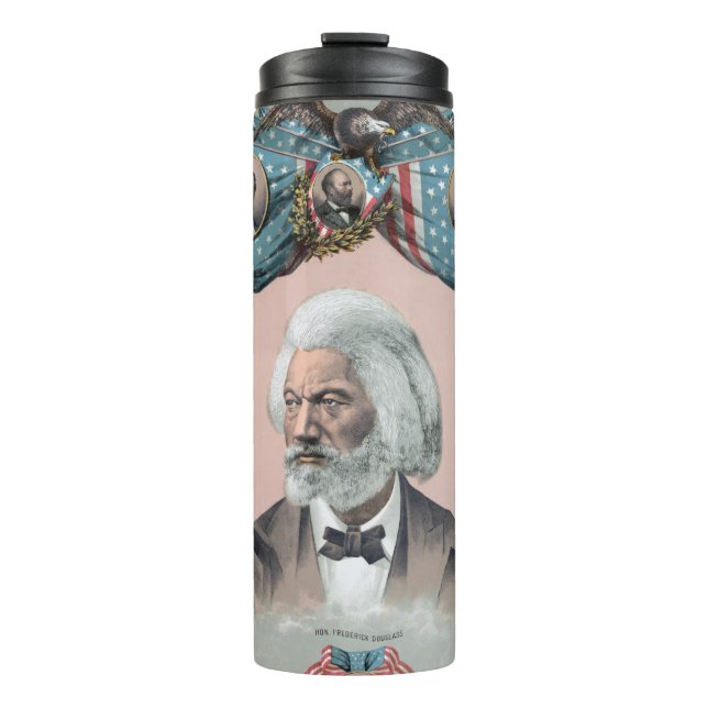 Black History Icons: With Frederick Douglass Thermal Tumbler (Front)