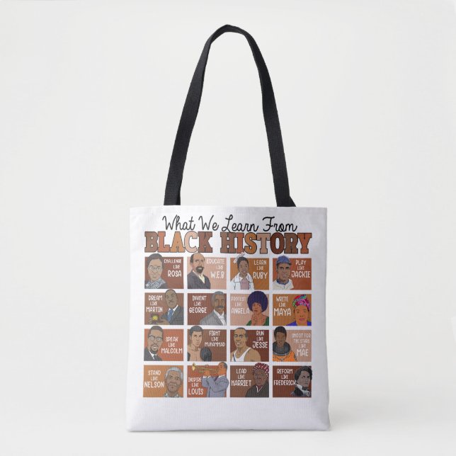 Black History Idols Tote Bag (Front)