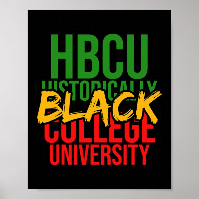 Black History Influential Hbcu Dream Like Martin I Poster (Front)