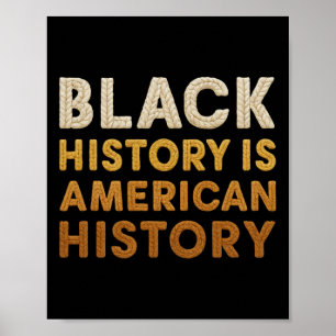 Black History Is American History Month Juneteenth Poster