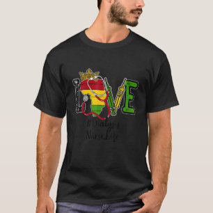 Black History Is American History Patriotic Africa T-Shirt