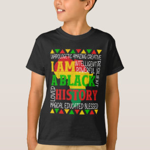 Black History Is American History Patriotic Africa T-Shirt