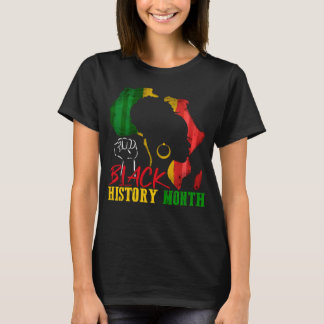 Black History Is American History Patriotic Africa T-Shirt
