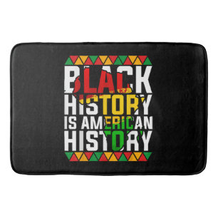 Black History Is American History Patriotic Bath Mat