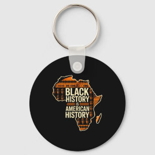 Black history is american history tribal africa ar key ring