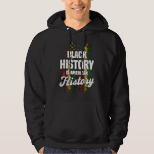 Black History Is American History US Flag Vintage Hoodie