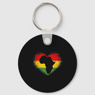 Black History Is My Valentine African Pride _1 Key Ring