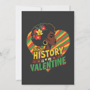 Black History Is My Valentine Black History Month Thank You Card