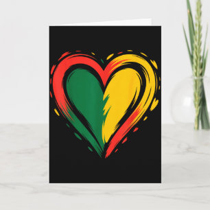 Black History Is My Valentine Pride Green Red Yell Card