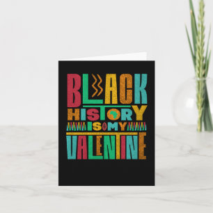 Black History Is My Valentine's Day Sticker  Card