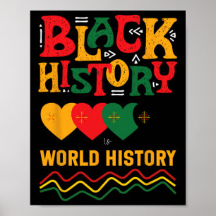 Black History Is World History Bhm Black History M Poster