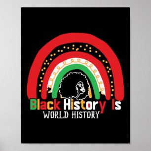 Black History Is World History Black History Month Poster